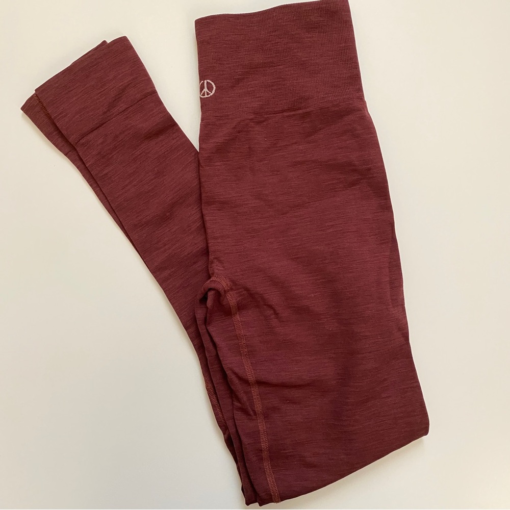 Moonchild Yogawear Seamless Leggings Dark Red XS